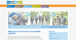 Desktop Screenshot of investinyourhealthindiana.com