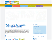 Tablet Screenshot of investinyourhealthindiana.com